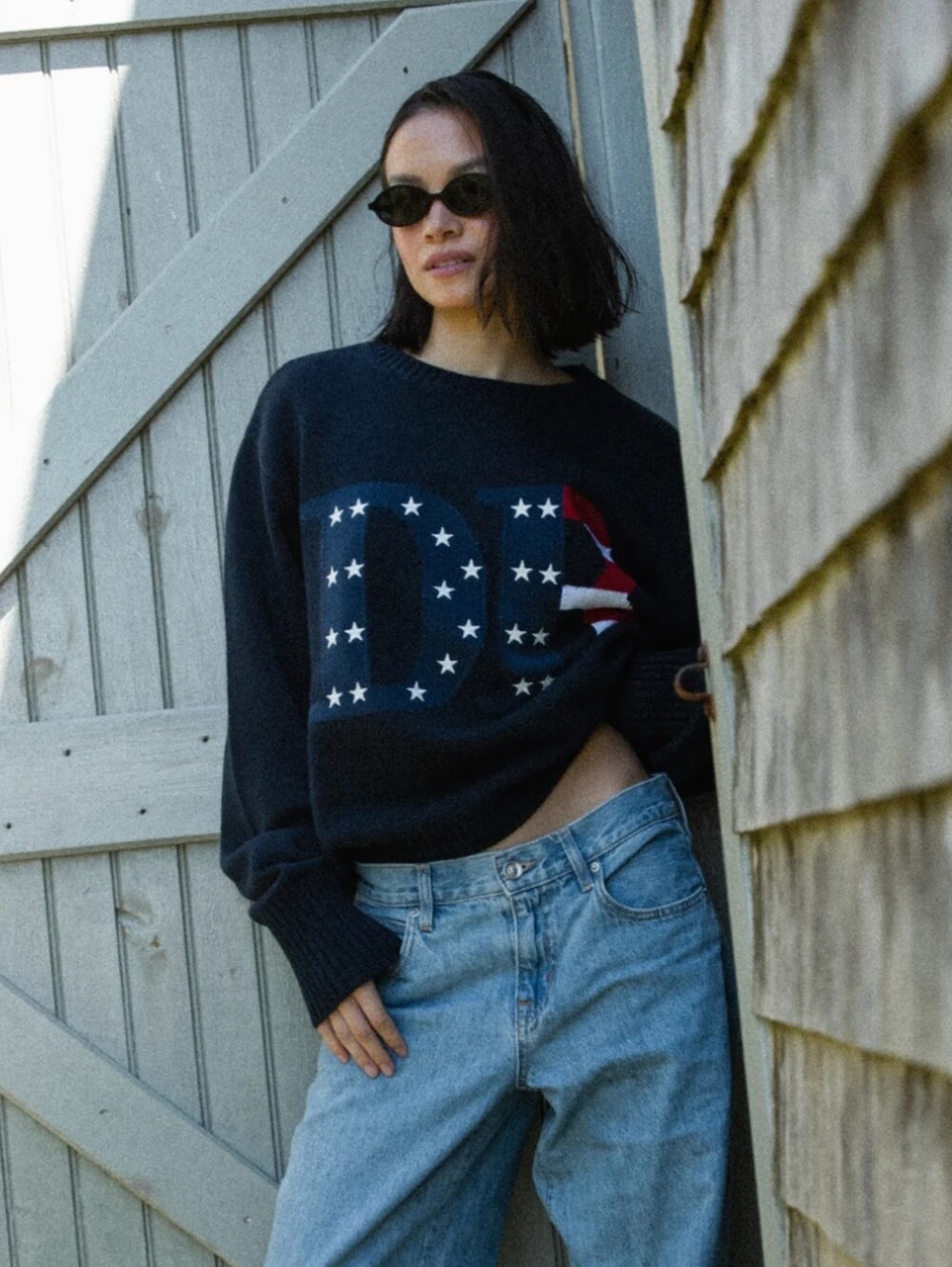 DAIRY BOY AMERICAN SUMMER FLAG SWEATER